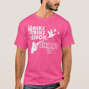 Lustige Entenjagd Vogeljäger Schütze Gewehr T-Shirt