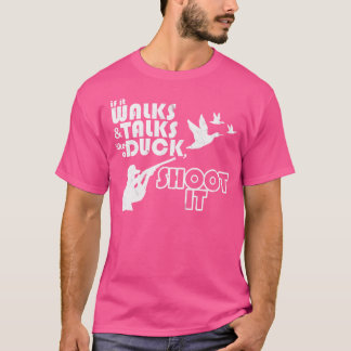 Lustige Entenjagd Vogeljäger Schütze Gewehr T-Shirt