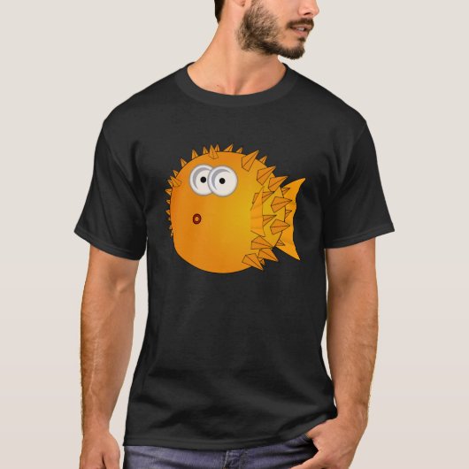 Lustige entsetzte Pufferfische T-Shirt (Vorderseite)
