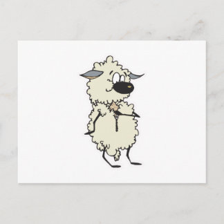 lustige Entzippelwolf-Schaf Postkarte