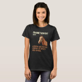 Lustige Equinetrovert Definition Pferd Fass Renne T-Shirt (Vorne ganz)