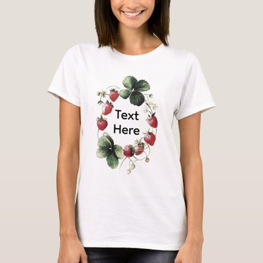 Lustige Erdbeere T-Shirt (Vorderseite)