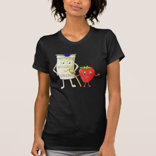 Lustige Erdbeere u. schrullige T-Shirt