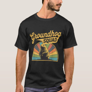 Lustige Erdhörnchen-Truppe Frohen Murmeltiertag Mä T-Shirt