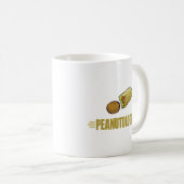 Lustige Erdnuss Kaffeetasse (VorderseiteRechts)