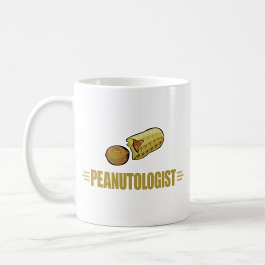 Lustige Erdnuss Kaffeetasse (Links)