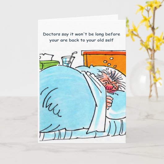 lustige Erholung Karte (Gelbe Blume)