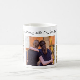 Lustige Erinnerungen Mädchen Fotos Collage Persona Kaffeetasse