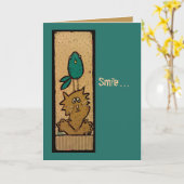 Lustige Ermutigungskarte Karte (Gelbe Blume)