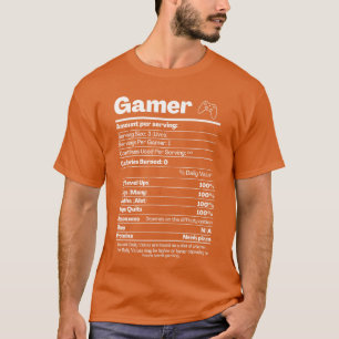 Lustige Ernährungsfakten Gamer Ernährungsfakten Fu T-Shirt