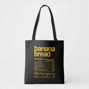 Lustige Ernährungsfakten zu Bananenbrot Thanksgivi Tasche