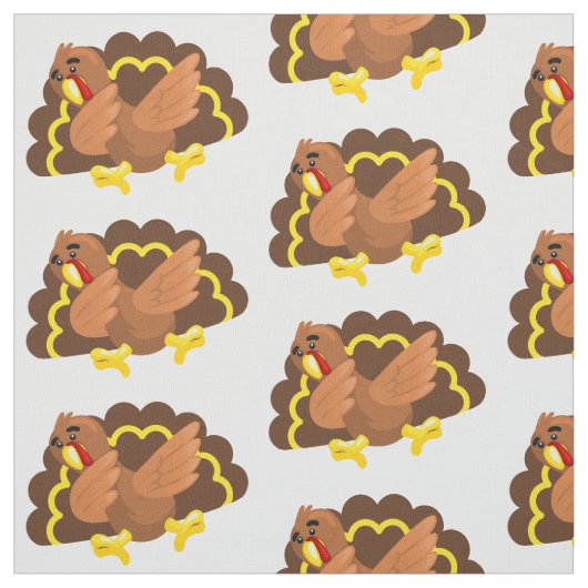 lustige Erntedank-Ding-Truthahn Stoff (Muster)