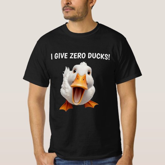 LUSTIGE ERPEL SCHWARZ T-Shirt (Vorderseite)