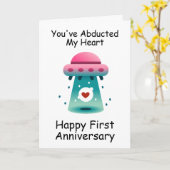 lustige erste Hochzeitskarten Karte (Gelbe Blume)