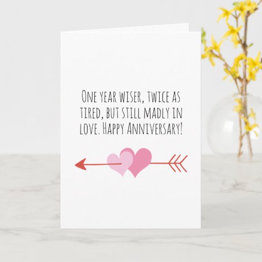 lustige erste Hochzeitskarten Karte (Gelbe Blume)