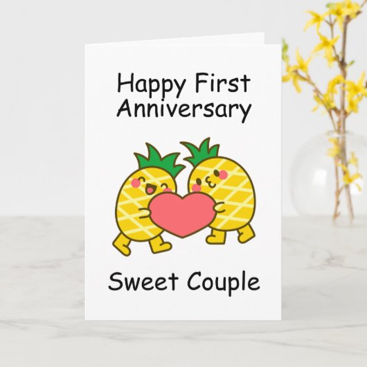 lustige erste Hochzeitskarten Karte (Gelbe Blume)