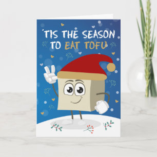 Lustige ´Es ist die Jahreszeit, Tofu zu essen, Veg Karte