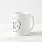 Lustige Espresso-Hustle-Kaninchen-Kaffeetasse Kaffeetasse (VorderseiteRechts)