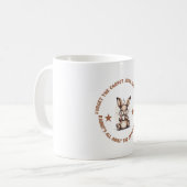 Lustige Espresso-Hustle-Kaninchen-Kaffeetasse Kaffeetasse (Vorderseite Links)