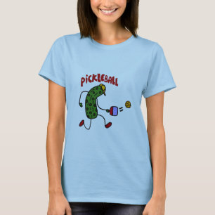 Lustige Essiggurke, die Pickleball Aktions-Entwurf T-Shirt