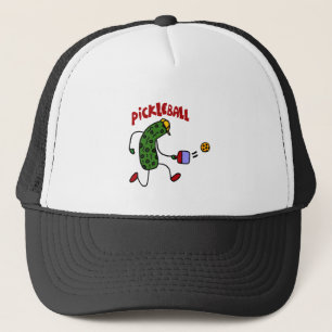 Lustige Essiggurke, die Pickleball Aktions-Entwurf Truckerkappe