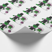 Lustige Essiggurken-Braut-und Geschenkpapier (Ecke)