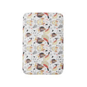 Lustige Eule der Beschaffenheit Badematte (Vorderseite Vertikal)