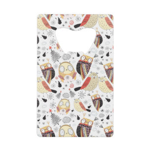 Lustige Eule der Beschaffenheit Geldbeutel Flaschenöffner