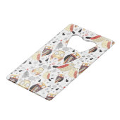 Lustige Eule der Beschaffenheit Geldbeutel Flaschenöffner (Vorderseite Schrägansicht)