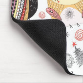 Lustige Eule der Beschaffenheit Mousepad (Ecke)