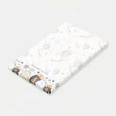 Lustige Eule der Beschaffenheit Post-it Klebezettel (angewinkelt)