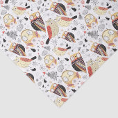 Lustige Eule der Beschaffenheit Seidenpapier (Ausschnitt)