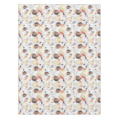 Lustige Eule der Beschaffenheit Tischdecke (Vorderseite)