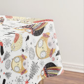 Lustige Eule der Beschaffenheit Tischdecke (Beispiel)