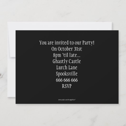 Lustige Eule Einladung (Rückseite)