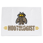 Lustige Eule Große Geschenktüte (Vorderseite)