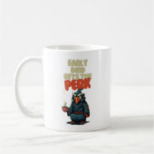 Lustige Eule mit Kaffeetasse (Links)