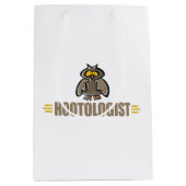 Lustige Eule Mittlere Geschenktüte (Vorderseite)