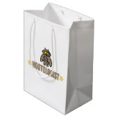 Lustige Eule Mittlere Geschenktüte (Rückseite Schrägansicht)