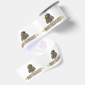Lustige Eule Satinband (Rückseite)