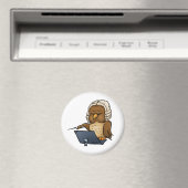 Lustige Eulen Dirigent Cartoon Magnet (In Situ (Geschirrspüler))