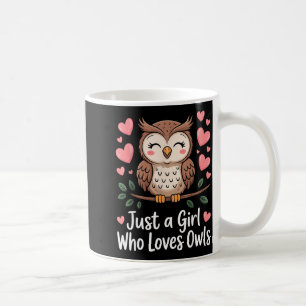 Lustige Eulen-Kunst für Frauen Mädchen Kinder Voge Kaffeetasse