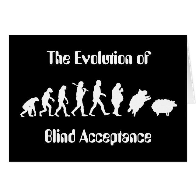 Lustige Evolution der Mann-Parodie (Vorderseite (Horizontal))