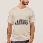Lustige Evolution des Menschen T-Shirt (Vorderseite)