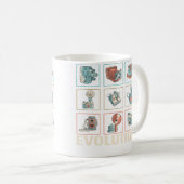 Lustige Evolution von Kameras - Fotografie Kaffeetasse (VorderseiteRechts)
