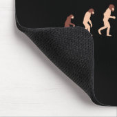 Lustige Evolutionstheorie Skateboarding Mousepad (Ecke)