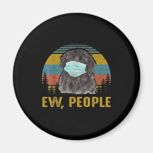 Lustige Ew Leute Vintage Retro Neufundländer Hund Magnet