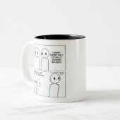 Lustige Extravert Introvert Tasse (Vorderseite Links)