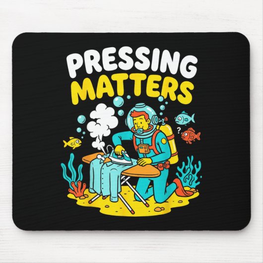 Lustige extreme Bügelns Taucher bügelt s Mousepad (Vorne)