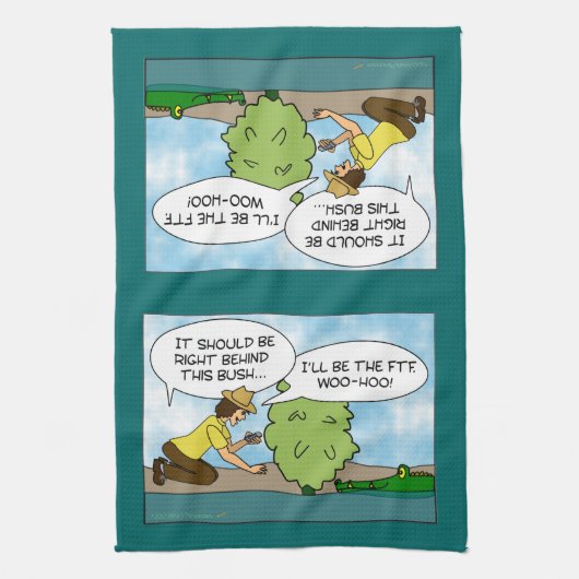 Lustige extreme Pufferspeicher Geocaching Handtuch (Vertikal)
